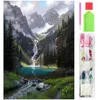 Malen nach Zahlen Diamond Painting Alpen Berge Wasserfall: Produktbild-Vorschau 6