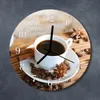 Glasuhr Wanduhr Küchenuhr Echt-Glas 30fi cm Kaffee braun Produktbild-Vorschau 2