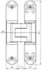 Objektband Tectus® TE 340 3D Stahl Edelstahl-Look 80 kg DIN Produktbild-Vorschau 2