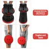 Peviasot, 4 chaises pliantes portables, couleur rouge, Voir les images du produit 5