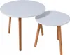 Stoliki kawowe okrągłe zestaw stolików do salonu fi 55x45 , Podgląd zdjęcia produktu 1
