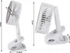 Verk 27027 Bezdrátový skládací ventilátor s klipem bílý Náhled obrázku produktu 2