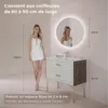 S'AFIELINA miroir de salle de bain LED rond miroir de salle Voir les images du produit 2