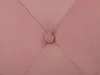 A close-up view of a pink velvet pouf with button tufting. Náhľad obrázku produktu