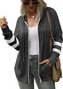 ASKSA Damen Kapuzenpullover Sweatjacke Kordelzug Full Zip Produktbild-Vorschau 2