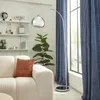 Lampa podłogowa łukowa FLORIS, metalowa, srebrna, 177 cm Podgląd zdjęcia produktu 2