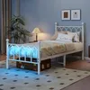 MODFU Struttura letto in metallo 90x200 cm con LED e USB, Anteprima dell’immagine prodotto 9
