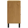vidaXL Kredens ze szklanymi drzwiami FLAM 110x40x80 cm lite Podgląd zdjęcia produktu 6