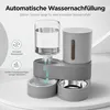 Futterautomat Katze mit Wasserspender, 2-in-1 Katzen Produktbild-Vorschau 5