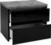 A black cabinet with two open drawers and a gray countertop. Produktbild-Vorschau
