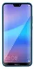 A Huawei P20 Lite smartphone with a blue case and a wallpaper on the screen. Produktbild-Vorschau