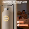 A portable clothes dryer is shown next to a bed where a mother and child are sleeping. Voir les images du produit