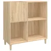 Mobile Porta Dischi Rovere Sonoma 84,5x38x89 Legno Anteprima dell’immagine prodotto 1