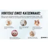 Kleines Katzenhaus Outdoor aus Holz - Isoliertes Produktbild-Vorschau 5