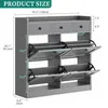 YITAHOME Schmaler Schuhschrank mit 4 Klapptüren & 3 Produktbild-Vorschau 3