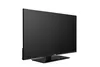 A flat-screen television on a stand, shown from a three-quarter angle against a white background. Produktbild-Vorschau