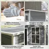 Outsunny Gerätehaus Kunststoff 1,14m² 151 x 92 x 193cm Produktbild-Vorschau 8