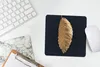 MuchoWow® Mauspad Mousepad Blätter - Schwarz - Gold - Luxus Produktbild-Vorschau 5