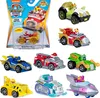 A collage of Paw Patrol True Metal toy vehicles. Produktbild-Vorschau