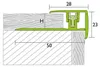PROLINE Silber 28 mm Treppenkantenprofil, Aluminium Produktbild-Vorschau 6