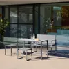 Set tavolo da giardino incastrabile in acciaio e textilene Anteprima dell’immagine prodotto 4