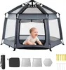 VEVOR Baby Laufgitter 150x150x106 cm, Laufstall für Produktbild-Vorschau 1