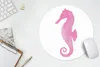 MuchoWow® Mauspad Mousepad Seepferdchen - Rosa - Aquarell Produktbild-Vorschau 5