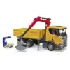 bruder ScaniaSuper 560R Baustellen-LKW Kran und 2 Paletten Produktbild-Vorschau 5