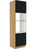 Einbaugeräteschrank MALILA – Breite 60 cm, Schwarz / Eiche Produktbild-Vorschau 1