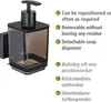 WENKO Vacuum-Loc® Seifenspender Mod. Quadro Schwarz, Produktbild-Vorschau 4