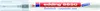 A white marker pen with red and blue branding. Produktbild-Vorschau