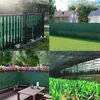 A collage of four images showing different applications of green privacy screens and netting. Podgląd zdjęcia produktu
