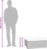 vidaXL Záhradná stolička s vankúšom hnedá 70x70x30 cm Poly Náhľad obrázku produktu 6