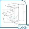 Cubo S-1022Bg Schwarz/Gold Waschtischarmatur Produktbild-Vorschau 13