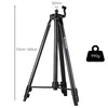 A black tripod is shown against a white background, with dimensions and weight indicated. Náhled obrázku produktu