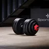 SportPlus I Hantel Set I 15 kg, Hantelset Kurzhantel, Sport Produktbild-Vorschau 6