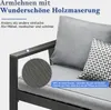MeXo Gartenmöbelset Aluminium, 4 Personen, Ergonomische Produktbild-Vorschau 5