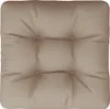 vidaXL Coussin pour palette Taupe 50x50x12 cm Tissu Voir les images du produit 6
