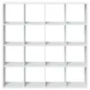 A white, empty, modular cube shelf unit. Produktbild-Vorschau