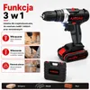 AJIEQAQ Wkrętarki akumulatorowe 21V, wiertarko-wkrętarka Podgląd zdjęcia produktu 3