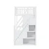 Flieks Lit superposé 90x200 avec armoire, lit surélevé avec Voir les images du produit 5