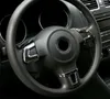 ALU Lenkrad Abdeckung Blenden Clip Chrom Carbon für VW Golf Produktbild-Vorschau 1