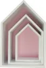 Puckdaddy Hausregal Elise in Rosa 3er Set dekorative Regale Produktbild-Vorschau 1