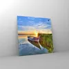 Bilder auf glas - See Boot Wasser - 50x50cm - Glasbilder - Produktbild-Vorschau 4
