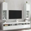 vidaXL TV-Schränke mit LED-Leuchten 2 Stk. Weiß 30,5x30x102 Produktbild-Vorschau 3