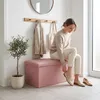 Relaxdays Sitzbank, Stauraum, Teddystoff, faltbar, Produktbild-Vorschau 2