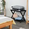 Stojak na walizki Relaxdays, składany, bambusowy, wymiary: Podgląd zdjęcia produktu 2