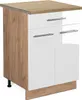 Küchenunterschrank Vicco Fame-Line Weiß Hochglanz 60 cm mit Produktbild-Vorschau 1