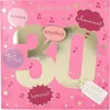 Zahlenkarte zum 30. Geburtstag mit Musik, veredelte Produktbild-Vorschau 1