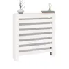 vidaXL Rivestimento per radiatori bianco 79,5x19x84 cm in Anteprima dell’immagine prodotto 4